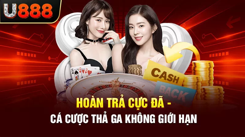 U888 hoàn trả tiền khi cá cược thua